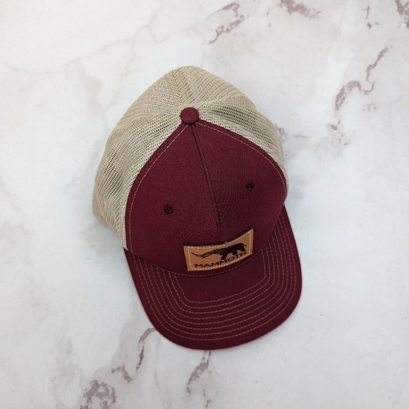 Richardson Hat Mammoth Dunes Trucker Sand Valley Resort Mens Snapback Cap Red - Picture 9 of 9